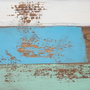Ixia Escritorio Marrón-Azul Madera y Metal 140 x 35 x 77 cm