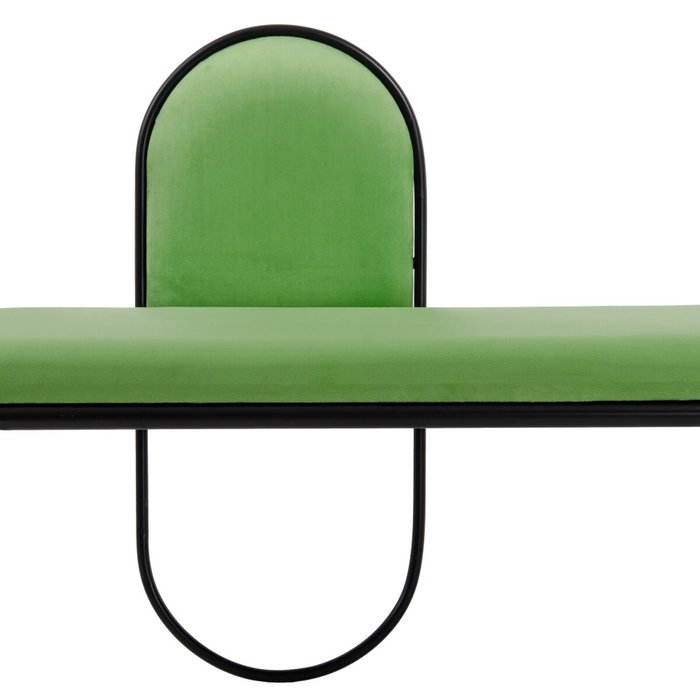 Ixia Banqueta de Terciopelo Verde Tejido-Metal Ixia Banqueta de Terciopelo Verde Tejido-Metal