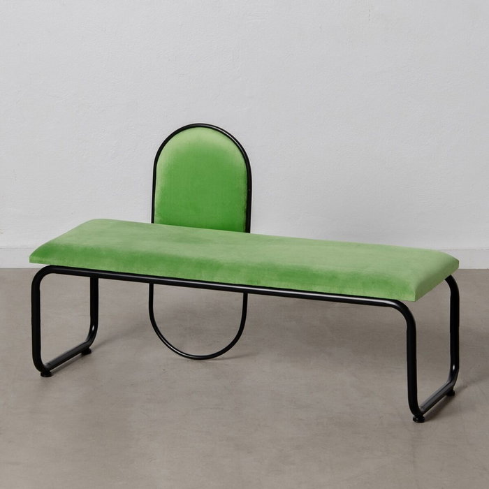 Ixia Banqueta de Terciopelo Verde Tejido-Metal Ixia Banqueta de Terciopelo Verde Tejido-Metal