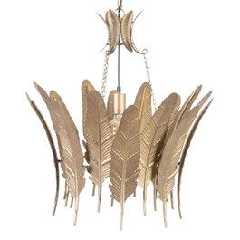 Ixia Lámpara de Techo Hojas Oro Metal
