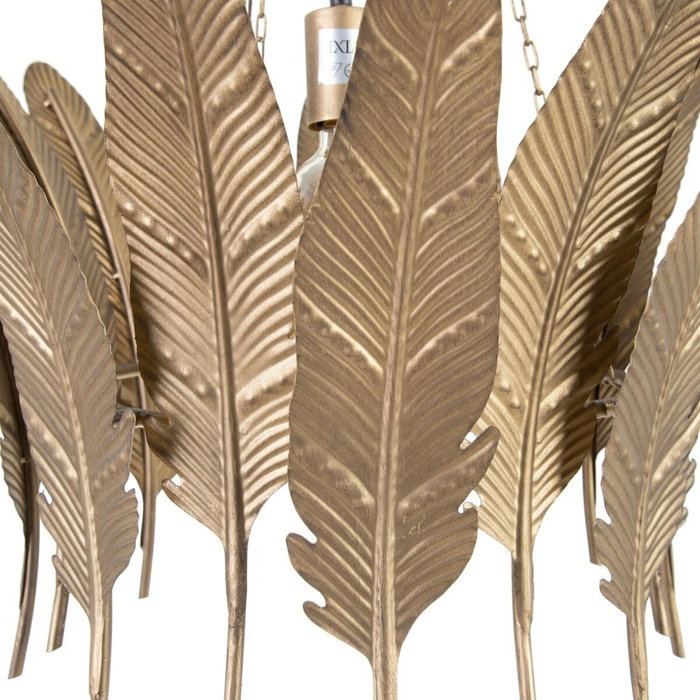 Ixia Lámpara de Techo Hojas Oro Metal