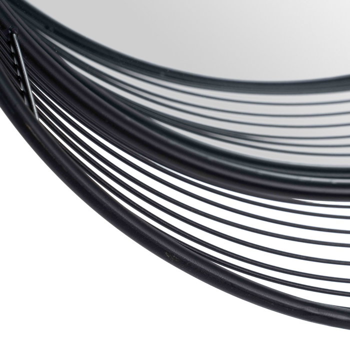 Espejo Negro Metal Decoración 60,50 X 15,50 X 60,50 cm Espejo Negro Metal Decoración 60,50 X 15,50 X 60,50 cm