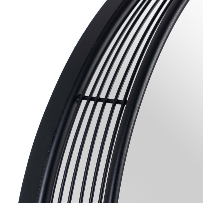 Espejo Negro Metal Decoración 60,50 X 15,50 X 60,50 cm Espejo Negro Metal Decoración 60,50 X 15,50 X 60,50 cm