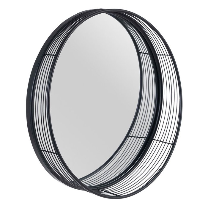 Ixia Espejo Decorativo de Metal Negro 60,50 x 15,50 x 60,50 cm