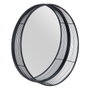 Ixia Espejo Decorativo de Metal Negro 60,50 x 15,50 x 60,50 cm