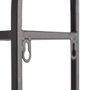 Espejo Estante Negro Metal Decoración 51 X 14 X 80 cm