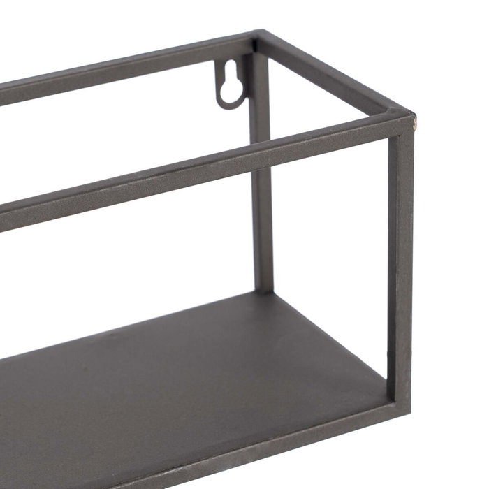 Ixia Macetero Estante Oro-Negro Metal 40 x 12 x 13,50 cm