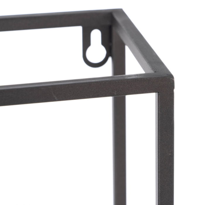Ixia Macetero Estante Oro-negro Metal 36 x 12 x 36 cm