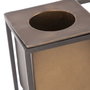 Ixia Macetero Estante Oro-negro Metal 36 x 12 x 36 cm