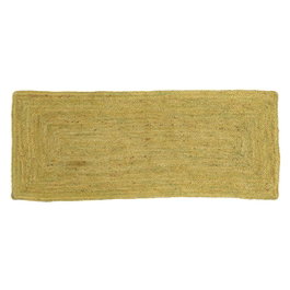 Ixia Alfombra de Decoración Verde de Yute 170 x 70 x 20 cm