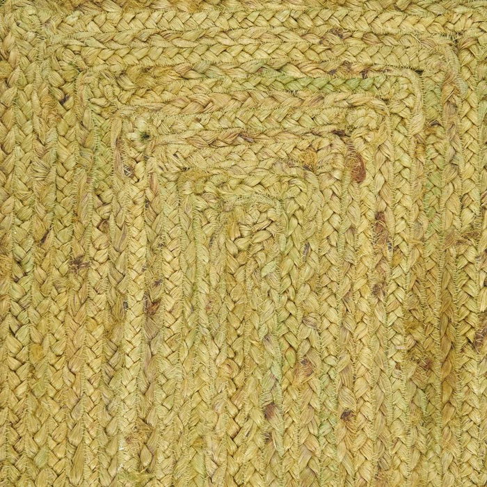 Ixia Alfombra de Decoración Verde de Yute 170 x 70 x 20 cm