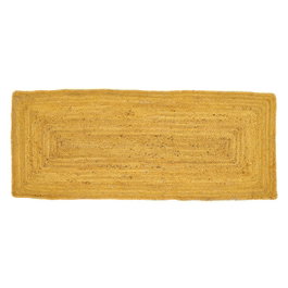 Ixia Alfombra de Decoración Amarillo Yute 170 x 70 x 20 cm