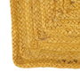 Ixia Alfombra de Decoración Amarillo Yute 170 x 70 x 20 cm