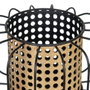 Ixia Portavelas Natural-negro Metal 20 x 20 x 21 cm