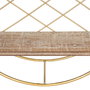 Estante Natural-Oro Metal / Madera 43 X 13 X 43 cm