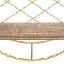 Ixia Estante Natural-Oro de Metal y Madera 43 x 13 x 43 cm