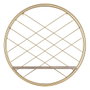 Ixia Estante Natural-Oro Metal y Madera 51 x 14 x 51 cm