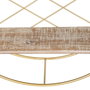 Ixia Estante Natural-Oro Metal y Madera 51 x 14 x 51 cm
