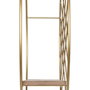 Ixia Estante Natural-Oro Metal y Madera 51 x 14 x 51 cm