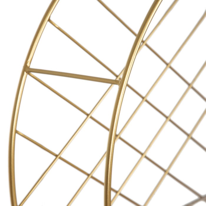 Ixia Estante Natural-Oro Metal y Madera 51 x 14 x 51 cm Ixia Estante Natural-Oro Metal y Madera 51 x 14 x 51 cm