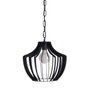 Ixia Lámpara de Techo Negra de Metal 35 x 35 x 31 cm