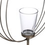 Ixia Portavelas Plata Metal-Cristal 32,50 x 14,30 x 49,50 cm