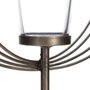 Ixia Portavelas Plata Metal-Cristal 32,50 x 14,30 x 49,50 cm