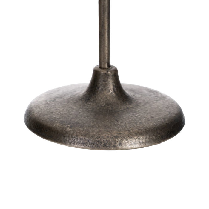 Ixia Portavelas Plata Metal-Cristal 32,50 x 14,30 x 49,50 cm