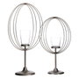 Ixia Portavelas Plata Metal-Cristal 32,50 x 14,30 x 49,50 cm