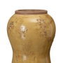 Jarrón Mostaza Cerámica Decoración 14,50 X 14,50 X 21,50 cm