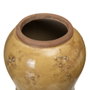 Jarrón Mostaza Cerámica Decoración 14,50 X 14,50 X 21,50 cm