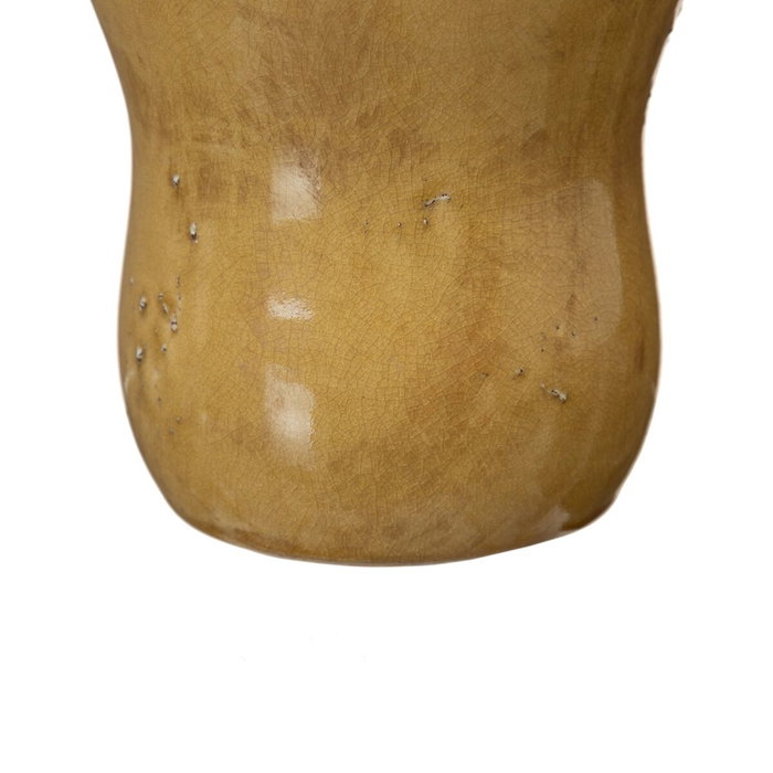 Ixia Jarrón Decorativo de Cerámica Mostaza 14,50 x 14,50 x 21,50 cm Ixia Jarrón Decorativo de Cerámica Mostaza 14,50 x 14,50 x 21,50 cm
