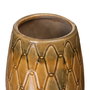 Jarrón Mostaza Cerámica Decoración 15 X 15 X 22,50 cm