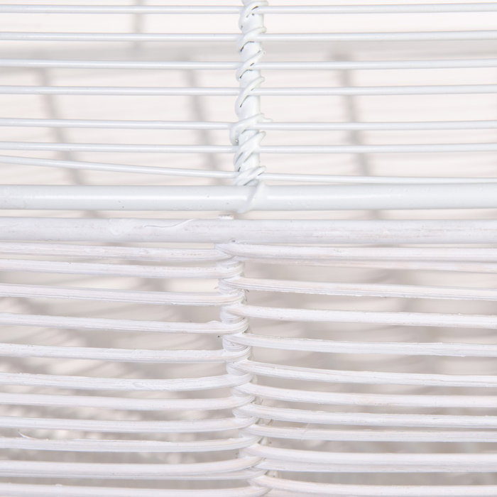 Lámpara Techo Blanco Metal Iluminación 80 X 80 cm