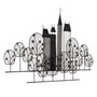 Ixia Mural de Pared New York Negro Metal 106 x 4 x 56 cm