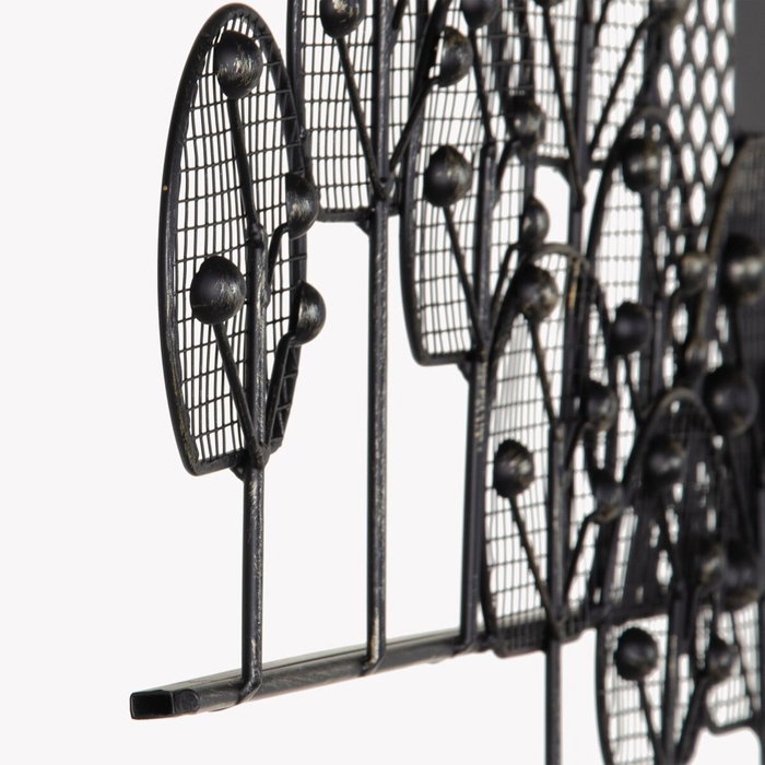 Ixia Mural de Pared New York Negro Metal 106 x 4 x 56 cm Ixia Mural de Pared New York Negro Metal 106 x 4 x 56 cm
