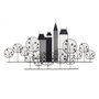 Ixia Mural de Pared New York Negro Metal 106 x 4 x 56 cm