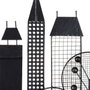 Ixia Mural de Pared New York Negro Metal 106 x 4 x 56 cm