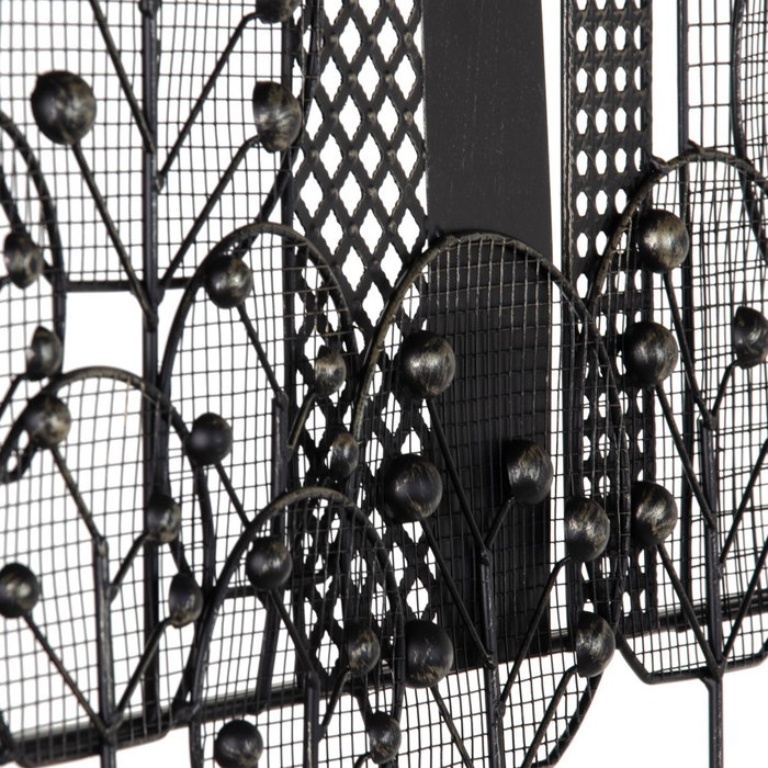 Mural Pared New York Negro Metal 106 X 4 X 56 cm