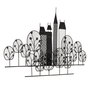Mural Pared New York Negro Metal 106 X 4 X 56 cm