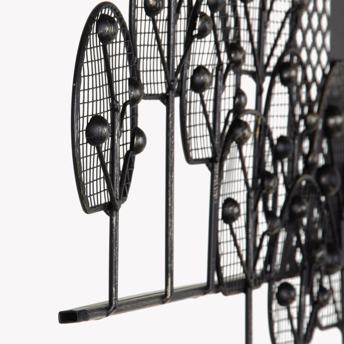 Mural Pared New York Negro Metal 106 X 4 X 56 cm