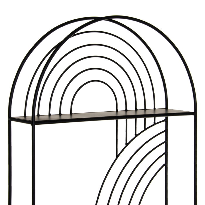 Estantería Negro Metal Decoración 51 X 13 X 76,50 cm