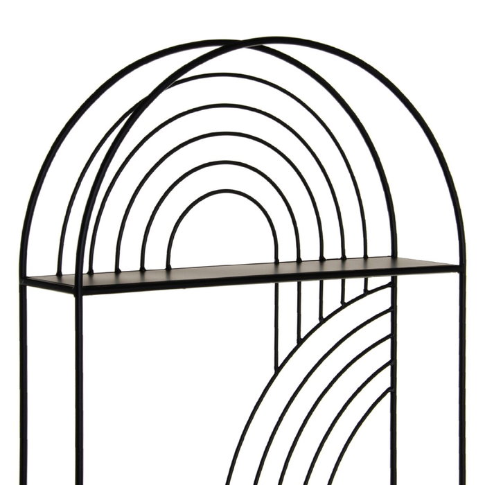 Ixia Estantería de Metal Negro para Decoración