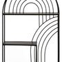 Ixia Estantería de Metal Negro para Decoración