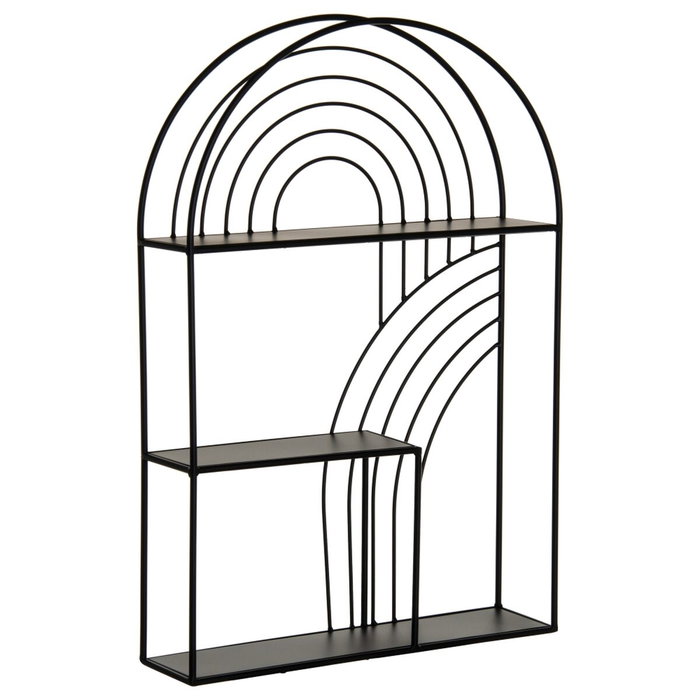 Ixia Estantería de Metal Negro para Decoración