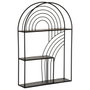 Ixia Estantería de Metal Negro para Decoración