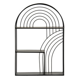 Ixia Estantería de Metal Negro para Decoración