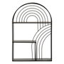 Ixia Estantería de Metal Negro para Decoración