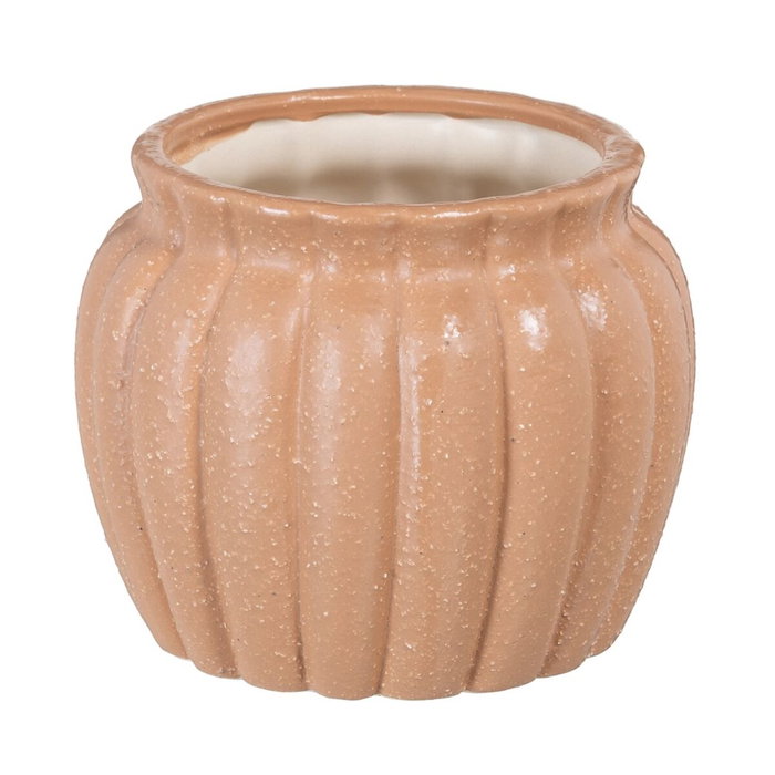 Ixia Macetero Salmón Cerámica Decoración 17,50 X 17,50 X 14,50 cm Ixia Macetero Salmón Cerámica Decoración 17,50 X 17,50 X 14,50 cm