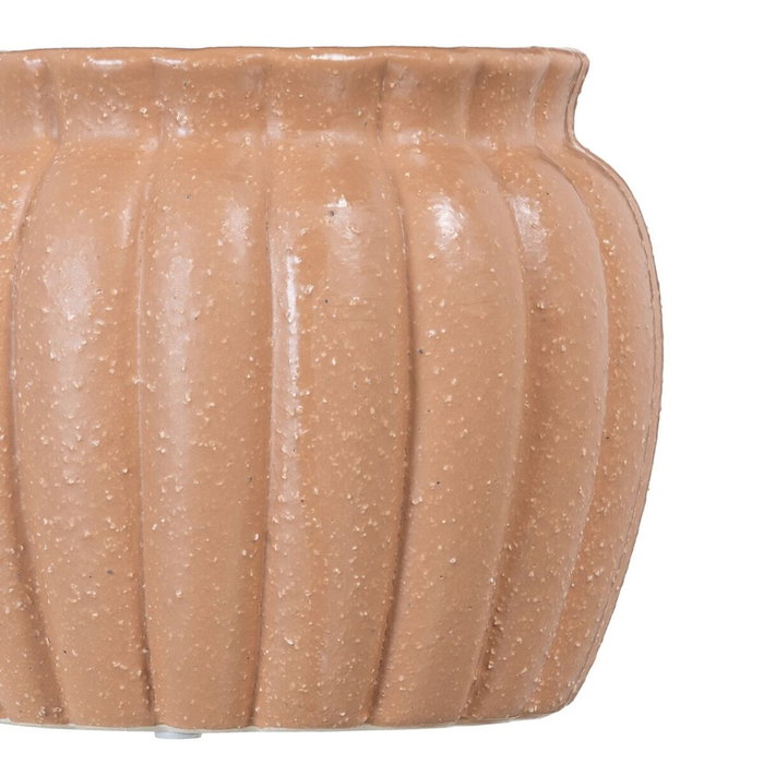 Ixia Macetero Salmón Cerámica Decoración 17,50 X 17,50 X 14,50 cm Ixia Macetero Salmón Cerámica Decoración 17,50 X 17,50 X 14,50 cm